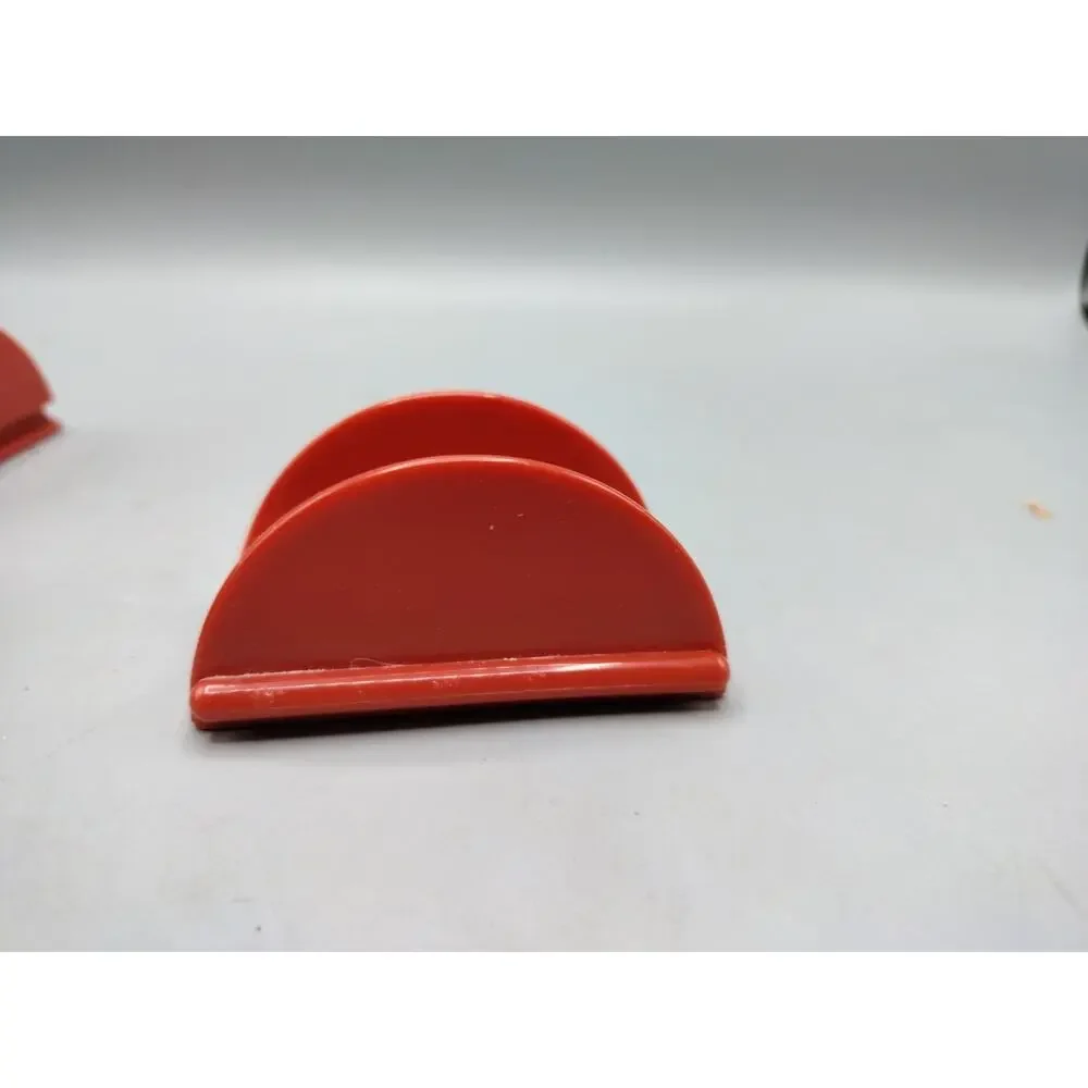 Taco Stand-up single or Connecting Red Hard Plastic Lot Of 8
